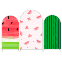 Watermelon Theme Happy Birthday Party Bogenhintergrund Abdeckung Wassermelone Sommer Picknick