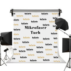 Brauch Mikrofaser Tuch Party Hintergrund mit Personalisiert Text Farbe