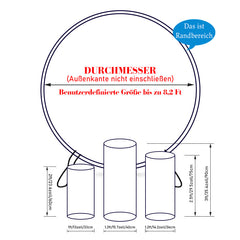 Schwimmen Ring Sommer Schwimmbad Party Runden Hintergrund Bausatz