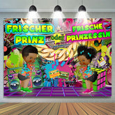 Frisch Prinz Oder Prinzessin 90er Jahre Baby Dusche Hintergrund