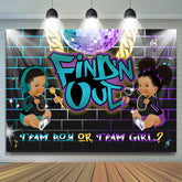 Blenden Licht Geschlecht Aufdecken Babydusche Hintergrund