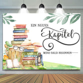 Neu Kapitel Wille Bald Beginnen Baby Dusche Hintergrund