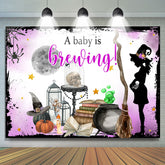 A Baby Ist Brauen Licht Lila Halloween Thema Hintergrund