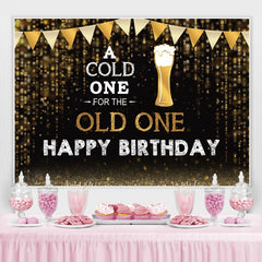 A Kalt Eins für Der Alt Eins Bier Party Hintergrund für Mann