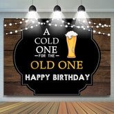 A Kalt Eins Für Der Alt Eins Glücklich Geburtstag Hintergrund