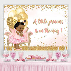A Wenig Prinzessin Ist An Die Weg Hintergrund für babydusche