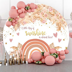 A Wenig Strahl Sonnenschein Ist Fast Hier Geburtstag Runden Hintergrund