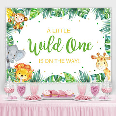 A Wenig Wild eins Ist An Der Weg Baby Dusche Hintergrund