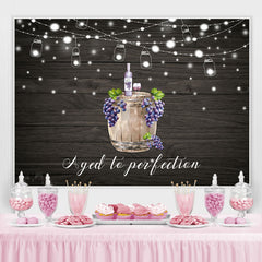 Alt Zu Perfektion Traube Planke Foto Hintergrund für Geburtstag