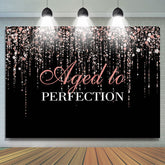 Alt Zu Perfektion Glücklich Geburtstag Hintergrund Für Weiblich