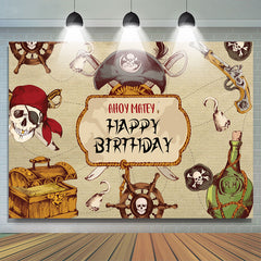 Ahoi Matthew Schrecklich Halloween Glücklich Geburtstag Hintergrund