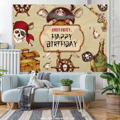 Ahoi Matthew Schrecklich Halloween Glücklich Geburtstag Hintergrund