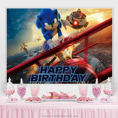 Flugzeug Und Sonnenschein Charakter Glücklich Geburtstag Hintergrund