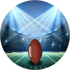 amerikanisch Fußball Thema Runden Geburtstag Hintergrund Bausatz Für Junge