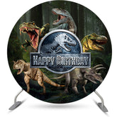 Uralt Dinosaurier Runden Geburtstag Hintergrund Für Junge
