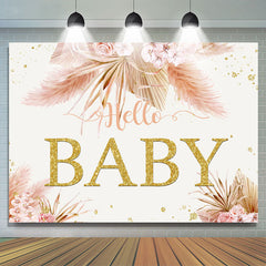 Herbst Funkeln Blumen Charmant Babydusche Hintergrund