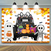 Herbst Spion Spinne Kürbis Niedlich Geist Halloween Hintergrund