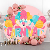 Ballon Karneval Party Rosa Geburtstag Runden Hintergrund