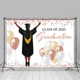 Ballon Funkeln Punkte Klasse Von 2024 Grad Hintergrund