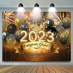 Ballon Funke Funkeln Glückwunsch Grad 2024 Hintergrund