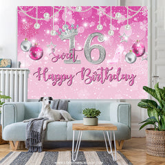 Sie sind Rosa Weihnachten Thema Süss 16 Geburtstag Hintergrund