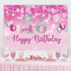 Sie sind Rosa Weihnachten Thema Süss 16 Geburtstag Hintergrund