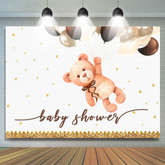 Tragen Ballon Gold Funkeln babydusche Hintergrund