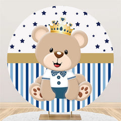 Tragen Fünfzackig Stern Babydusche Kreis Hintergrund