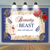 Schönheit Oder Schlagen Wille Sei Gold Blumen Babydusche Hintergrund