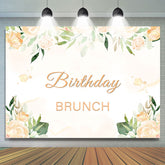 Geburtstag Brunch Blumen Geburtstag Hintergrund Für Baby Mädchen