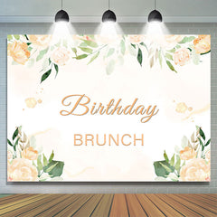 Geburtstag Brunch Blumen Geburtstag Hintergrund Für Baby Mädchen