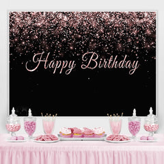 Schwarz Und Rose Gold Geburtstag Hintergründe für Foto
