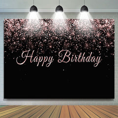 Schwarz Und Rose Gold Geburtstag Hintergründe für Foto
