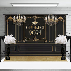 Schwarz Gold Palast Wand Feder Abschluss Hintergrund