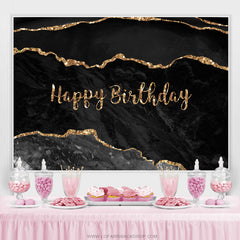 Schwarz Grau Mit Funkeln Rose Golden Geburtstag Hintergrund