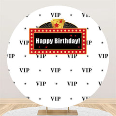 Schwarz VIP Thema Geburtstag Kreis Hintergrund Für Party