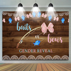 Blau Köder Oder Rosa Bögen Baby Dusche Hintergrund Dekoration