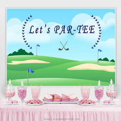 Blau Himmel Und Glassland Lasst uns Partee Geburtstag Hintergrund