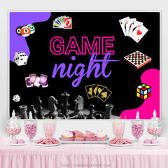 Brettspiel Nacht Glücklich Geburtstag Party Hintergrund