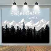 Boho Abenteuer Erwartet Wald Montion Babydusche Hintergrund