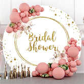 Boho Thema Gold Funkeln Runden Braut Dusche Hintergrund