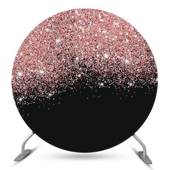 Bokeh Rosa Schwarz Funkeln Runden Hochzeit Hintergrund