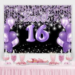 Bokeh Lila Ballon süss 16 Geburtstag Foto Hintergrund