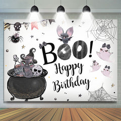Buuuuh! Halloween Themenorientiert Geburtstag Party Hintergrund für Mädchen