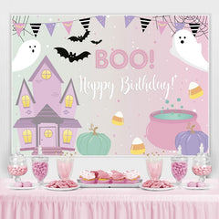Buh Rosa Halloween Themenorientiert Geburtstag Party Hintergrund