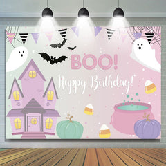 Buh Rosa Halloween Themenorientiert Geburtstag Party Hintergrund