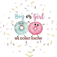 Lofaris Niedlich Wir Krapfen Wissen Runden Baby Dusche Hintergrund