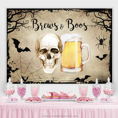 Brauen Und Buh Halloween Thema Babydusche Hintergrund