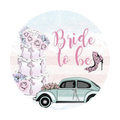 Braut Zu Sei Rosa Kreis Hochzeit Hintergrund Für Party