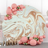 Braun Und Weiß Einfach Abstrakt Strukturiert Runden Hintergrund